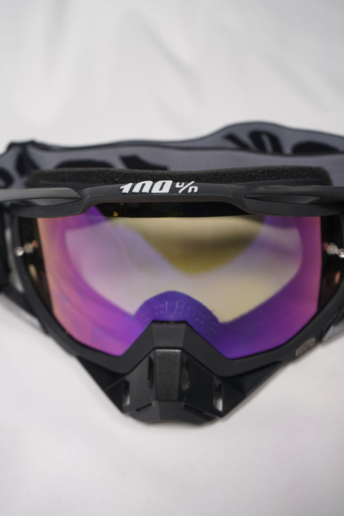 100% Black Off-Road Goggles