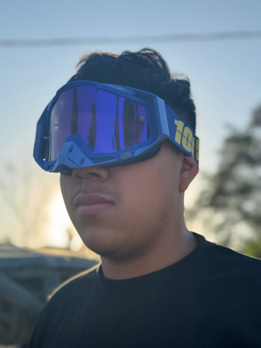 100% Blue Off-Road Goggles