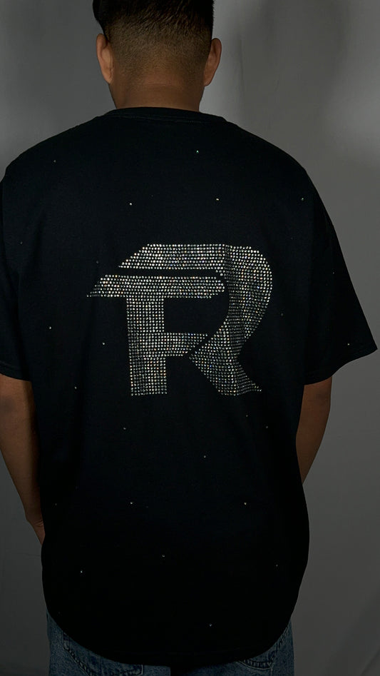 FR LOGO RHINESTONE T-SHIRT