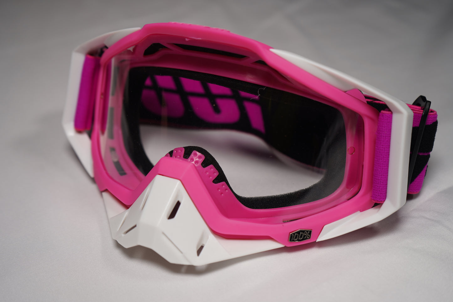 100% Light Pink Off-Road Goggles