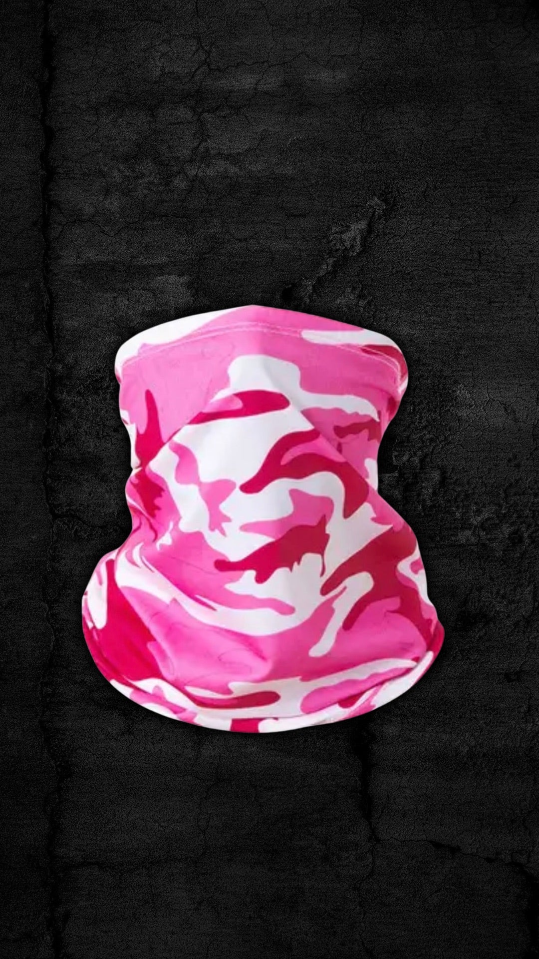 PINK CAMO FACE COVER